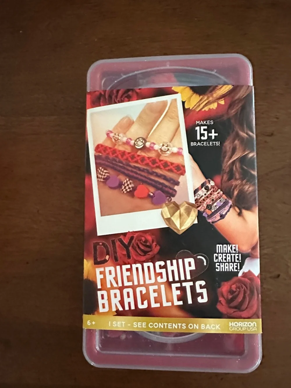 DIY Friendship Bracelets Kit with storage container